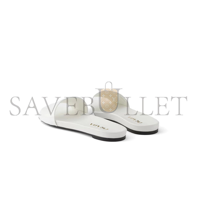 PRADA PATENT LEATHER SLIDES 1XX798